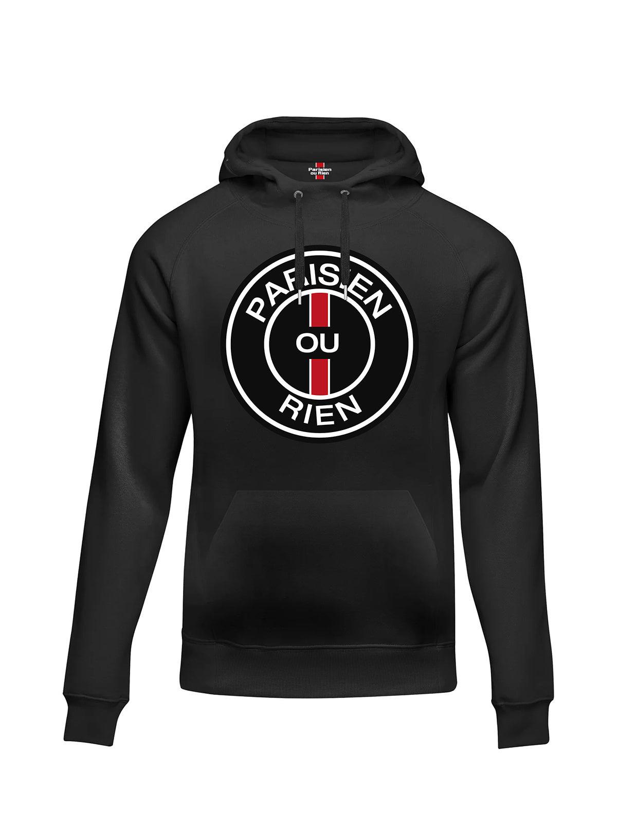 HOODIE PARISIEN OU RIEN ENFANT NOIR ROUGE