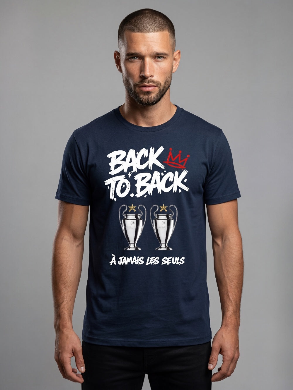 TEE SHIRT BACK 2 BACK A JAMAIS LES SEULS