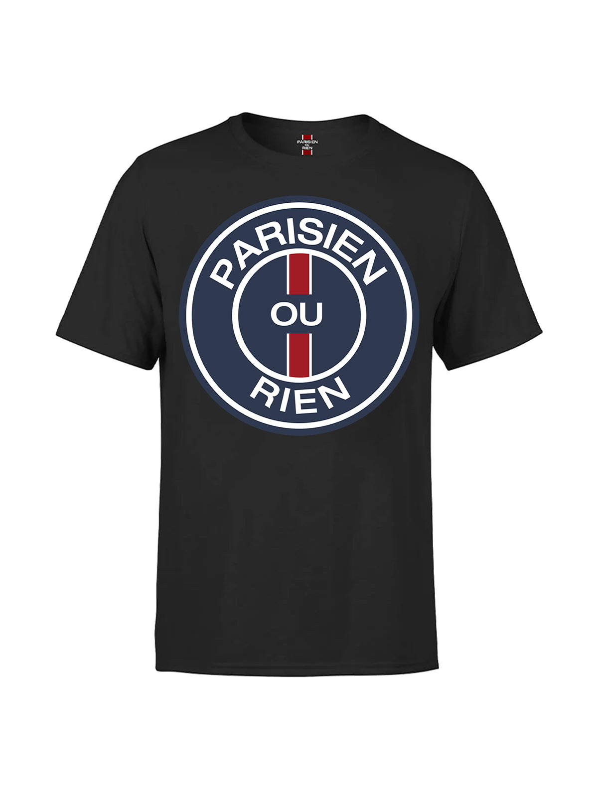 T-SHIRT PARISIEN OU RIEN ROND BLEUE